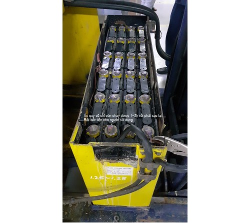 Ắc quy xe nâng 48V 220Ah - Bình điện xe nâng 48V 220Ah - Model VTIL220ML - Hitachi Nhật Bản - Sản xuất tại Thái Lan