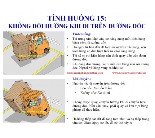 TH15: Không quay xe khi đang trên dốc