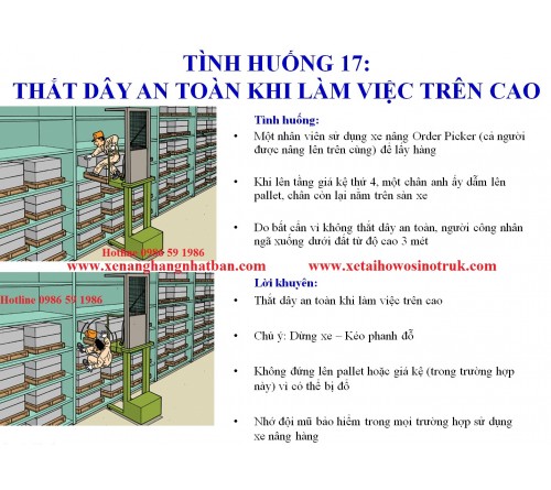TH17: Nhớ thắt dây an toàn khi làm việc trên cao