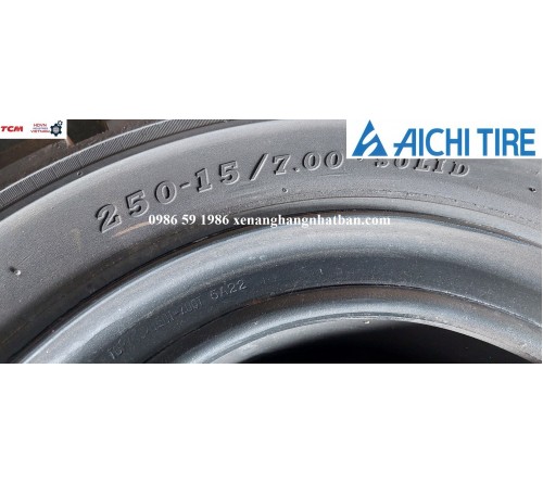 Lốp xe nâng 250-15 Aichi Nhật Bản