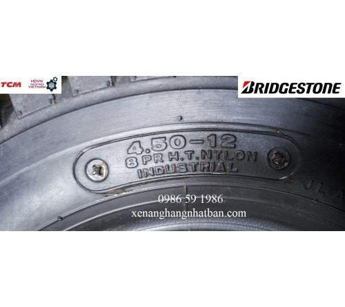 Lốp xe nâng 450-12 8PR Bridgestone BST J-Lug Nhật Bản