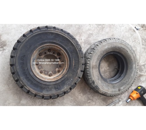 Lốp 6.00-9 Casumina - Lốp đặc - Sản xuất tại Việt Nam - Mới 100%
