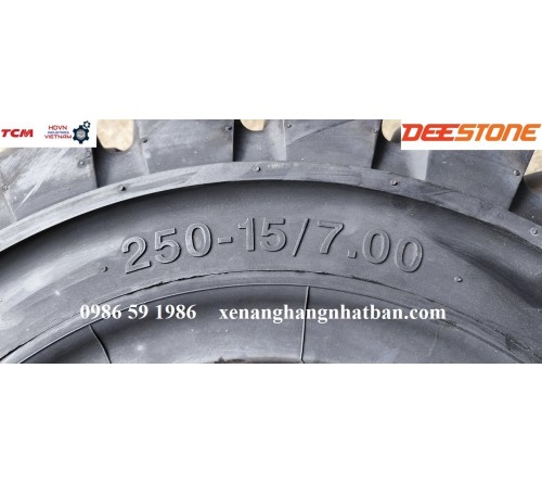 Lốp đặc Deestone 250-15/7.00 - Lốp xe nâng 3.5 tấn