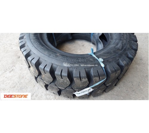 Lốp Deestone 250-15-18PR - Lốp hơi 250-15 - Lốp xe nâng 3.5 tấn - DEESTONE Thái Lan