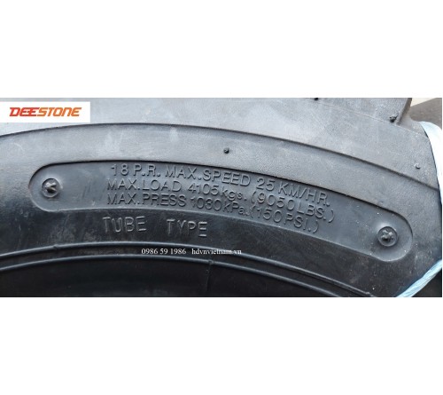 Lốp Deestone 250-15-18PR - Lốp hơi 250-15 - Lốp xe nâng 3.5 tấn - DEESTONE Thái Lan