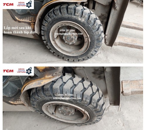 Lốp Deestone 28x9-15 - Lốp Hơi 28x9-15 - Lốp Hơi Xe Nâng 3 Tấn - Hãng Deestone Thái Lan