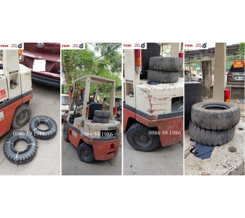 Lốp Deestone 5.00-8 - Lốp Hơi 500-8 - Lốp Hơi Xe Nâng 1.5 Tấn - Hãng Deestone Thái Lan