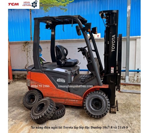 Lốp Đặc 18x7-8 Hãng DUNLOP - Thái Lan