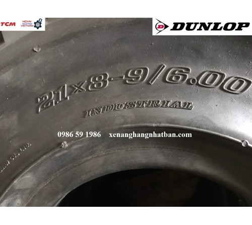 Lốp Đặc 21x8-9 Hãng DUNLOP - Thái Lan