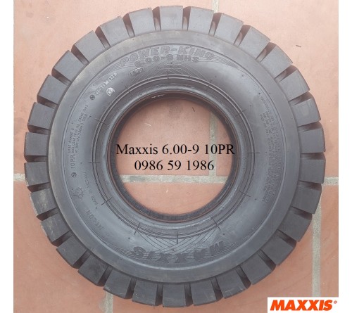 Lốp hơi 600-9 Maxxis - Lốp hơi xe nâng 2 tấn, 2.5 tấn
