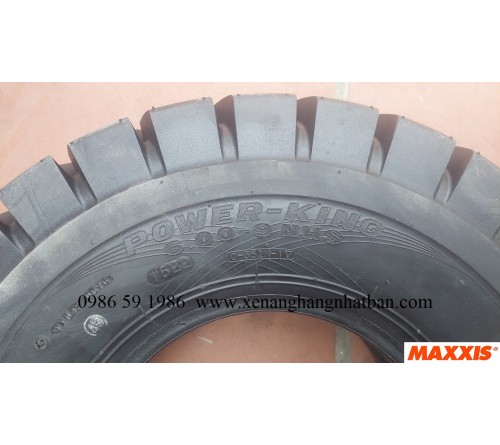 Lốp hơi 600-9 Maxxis - Lốp hơi xe nâng 2 tấn, 2.5 tấn