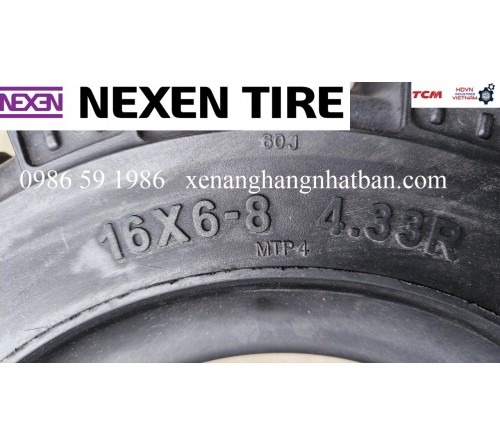 Lốp đặc 16x6-8 Nexen MTP Solid Pro - Lốp xe nâng điện