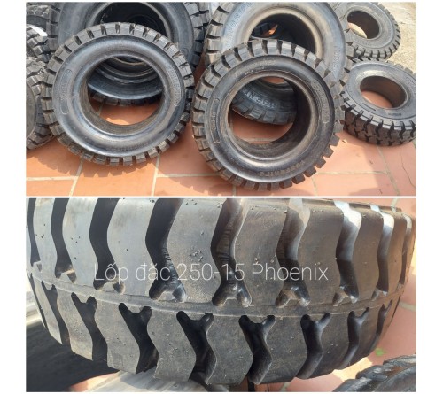 Lốp đặc 250-15 Phoenix Thái Lan