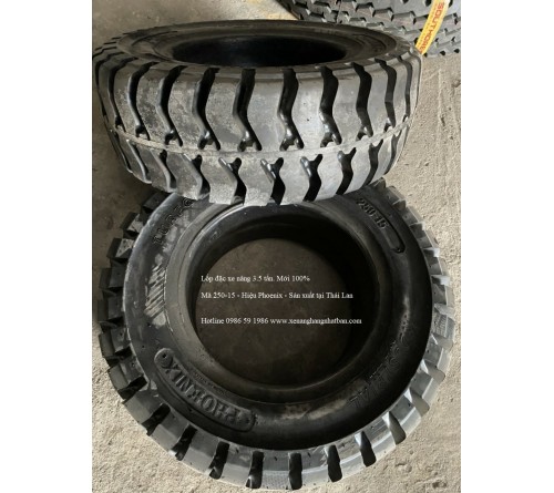 Lốp đặc 250-15 Phoenix Thái Lan