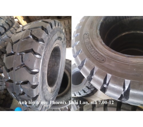 Lốp đặc 7.00-12 Phoenix Thái Lan