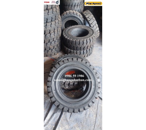 Lốp đặc 28x9-15 (8.15-15) PiO Thái Lan 