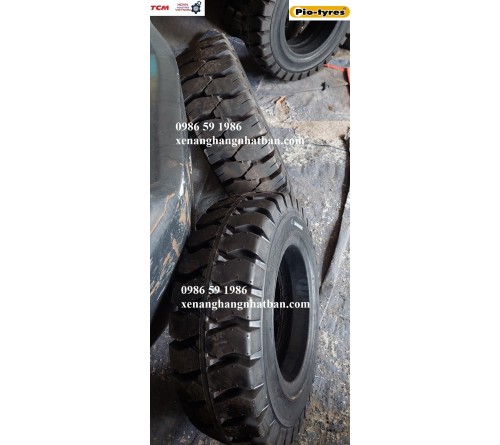 Lốp đặc 28x9-15 (8.15-15) PiO Thái Lan 