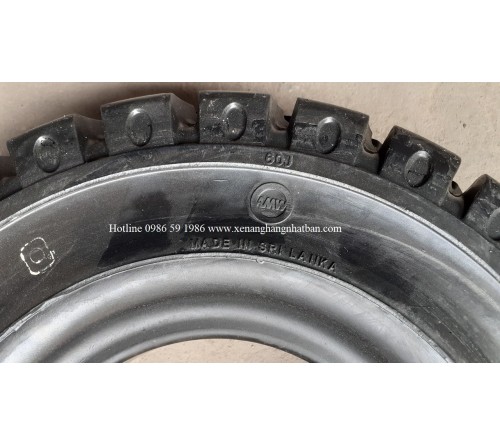 Lốp đặc 5.00-8 Soli Max - Sản xuất tại Sri Lanka - Mới 100%