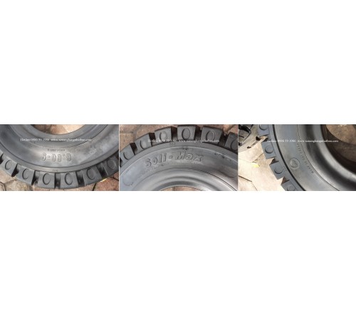 Lốp đặc 6.00-9 Soli Max - Sản xuất tại Sri Lanka - Mới 100%