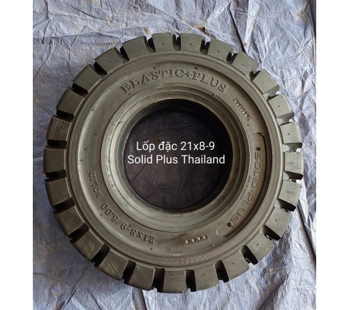 Lốp đặc 21x8-9 Solid Plus Solitech Thái Lan - Lốp xe nâng điện giá rẻ