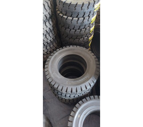 Lốp đặc 6.00-15 Solid Plus Thái Lan - Lốp kép lốp trước xe nâng 3 tấn