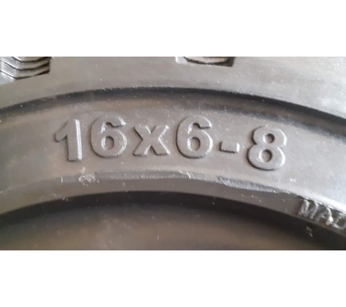 Lốp Đặc 16x6-8 Soli Trac - Sản Xuất Tại Sri Lanka - Mới 100%