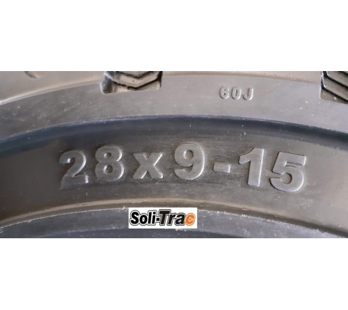 Lốp Đặc 28x9-15 Soli Trac - Lốp đặc 8.15-15 - Sản Xuất Tại Sri Lanka - Mới 100%