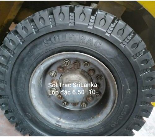 Lốp đặc 6.50-10 Soli Trac - Sản xuất tại Sri Lanka - Mới 100%