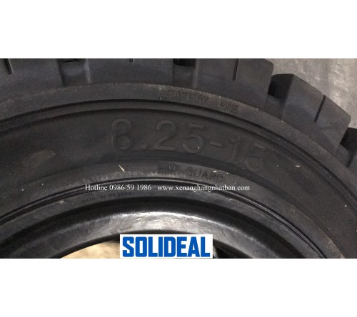 Lốp đặc 8.25-15 Solideal Michelin - RES 550 - Magnum