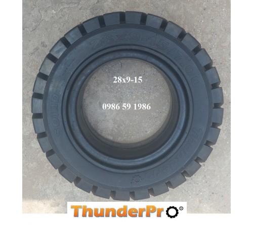 Lốp đặc 28x9-15 Thunder Pro Thái Lan - Lốp xe nâng 3 tấn