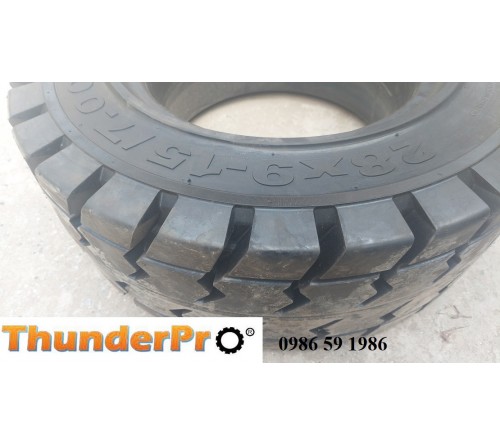Lốp đặc 28x9-15 Thunder Pro Thái Lan - Lốp xe nâng 3 tấn