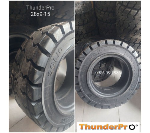 Lốp đặc 28x9-15 Thunder Pro Thái Lan - Lốp xe nâng 3 tấn