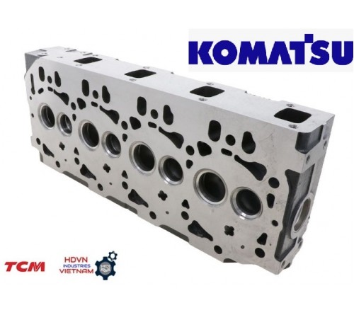 Mặt máy 4D94E 4D94LE 4TNE94 - Komatsu Cylinder Head - 129903-11700, 729900-11100