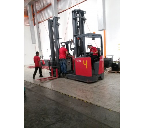 Bánh PU Xe Nâng Điện Đứng Lái Nichiyu FBRM(A)15 - FBRM(A)18 - FBRM(A)20 - FBRM(A)25 - FBRM(A)30