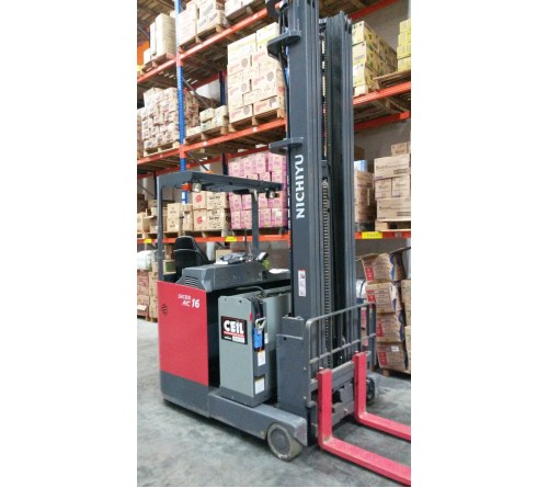 Bánh PU Xe Nâng Điện Ngồi Lái Reach Truck Nichiyu FBRF14 - FBRF16 - FBRF20