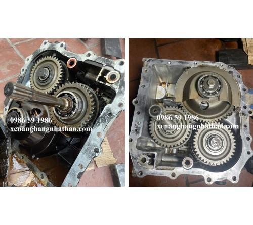 Đại tu hộp số xe nâng 3 tấn Komatsu FD30T-16 tại KCN Cái Lân, Quảng Ninh