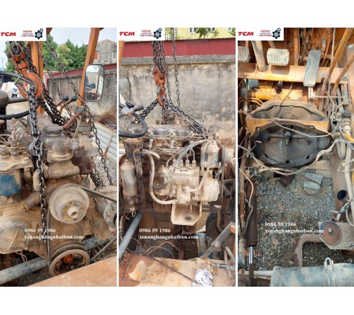 Sửa Chữa Cầu Trước Của Xe Nâng Dầu 1.5 Tấn Komatsu FD15-1 Tại Ứng Hòa, Hà Nội 