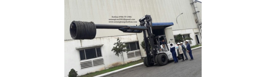 Ban giao xe nang 11.5 tan TCM Nhat Ban tai nha may san xuat thep