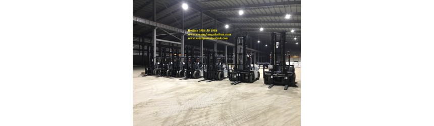 Bàn giao lô 10 xe nâng 6 tấn - 7 tấn - 10 tấn trong T9/2017