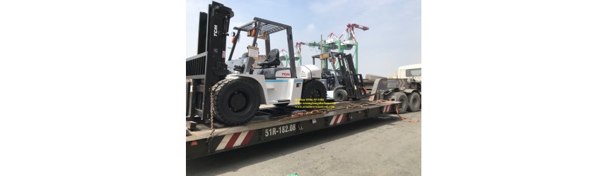 Bàn Giao Xe Nâng 8 Tấn TCM Nhật Bản Tại TPHCM T11/2017