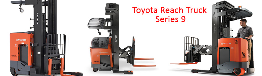 Xe nâng hàng điện đứng lái Toyota Reach Truck ra series 9