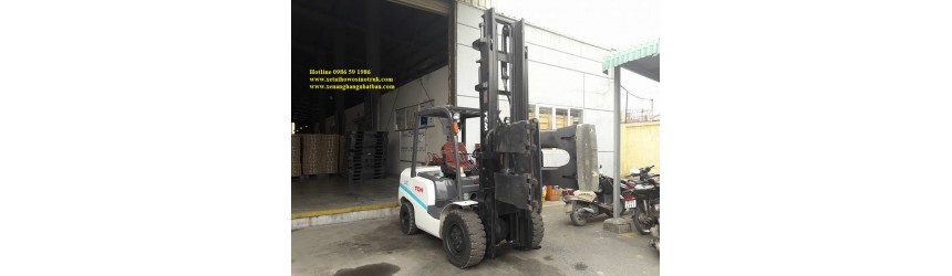 Xe Nâng Kẹp Giấy TCM Tại CTCP Bao Bì Kinh Bắc (Bắc Ninh)