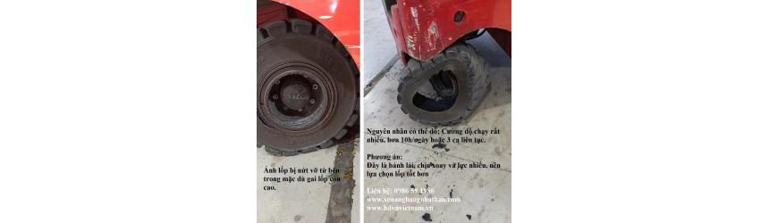 Khi nào nên thay lốp xe nâng ? 
