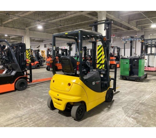 Xe nâng điện 1.5 tấn 4 mét ngồi lái Komatsu FB15-12 bình điện VSFL402 đời 2016