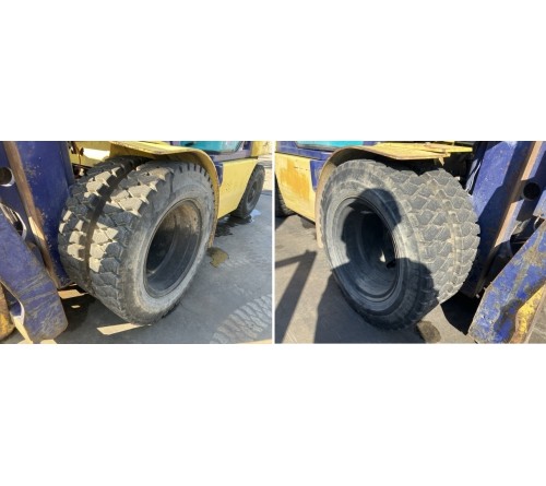 Xe nâng 2.5 tấn Komatsu số sàn lốp kép gật gù FD25W-12 4D94 1998 đã qua sử dụng