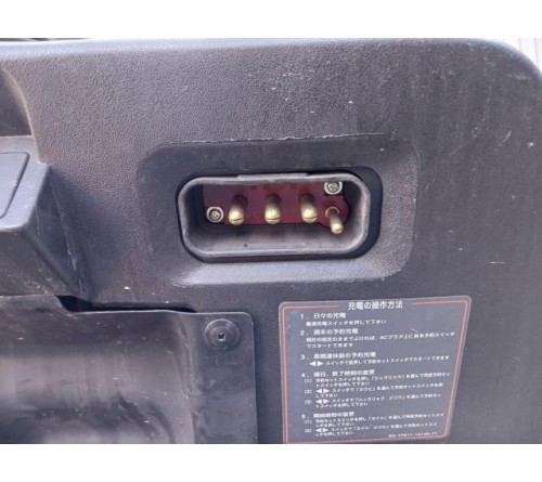 Xe nâng điện ngồi lái 2.5 tấn Toyota 7FB25 chui công dịch giá 5 mét, đã qua sử dụng, bình điện 600Ah VSDX600MH Hitachi, sản xuất tại Nhật Bản 2016/09