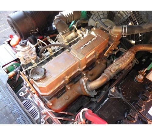 Xe nâng cũ 2.5 tấn 4 mét dịch giá Mitsubishi FD25T 2012. Nhập Nhật, đã qua sử dụng