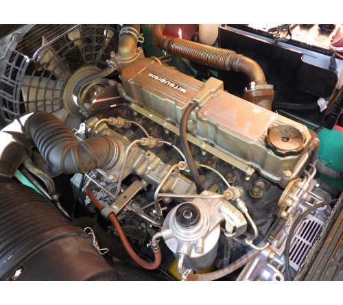 Xe nâng 2.5 tấn Mitsubishi FD25T F18C , chiều cao nâng 4 mét, dịch giá, sản xuất tại Nhật Bản 2012