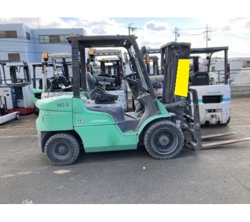 Xe nâng 3 tấn 3 mét gật gù Mitsubishi FD30T F14E S4S, sản xuất tại Nhật Bản 2008