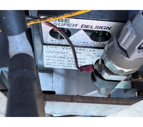 Xe nâng điện đứng lái 1.8 tấn TCM Unicarriers FRHB18-8A, bình điện VSFL280 Hitachi, đã qua sử dụng, sản xuất tại Nhật Bản 09/2015